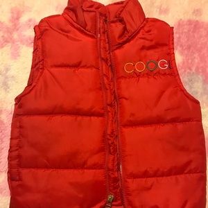 Coogi Kids red puffer vest size 3t
